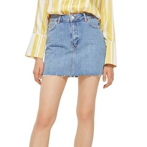 Topshop Moto Denim Miniskirt Size 10